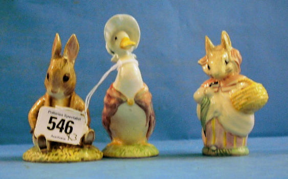 Appraisal: Royal Albert Beatrix Potter figures Benjamin Bunny Sat on a