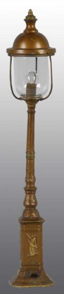 Appraisal: Bronze Zinc Electrical Lamp Post Accessory Description French Circa to