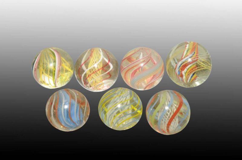 Appraisal: Lot of Handmade Marbles Description Nice colors Condition - Size