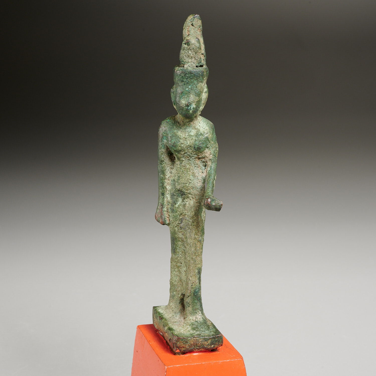 Appraisal: ANCIENT EGYPTIAN BRONZE FIGURE OF NEITH EX-MUSEUM Probably c -