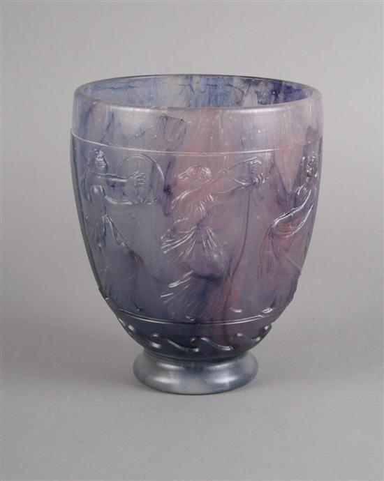 Appraisal: A Purple Glass Vase Height inches