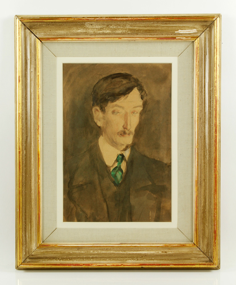 Appraisal: - Attr Yeats Portrait of John Masefield W C Attributed