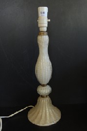 Appraisal: 'S MURANO CONCENTRATED AIR BUBBLE GLASS LAMP BASE