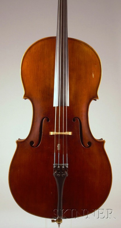 Appraisal: French Composite Violoncello labeled GEORGE CHANOT A PARIS QUAI MALAQUAIS