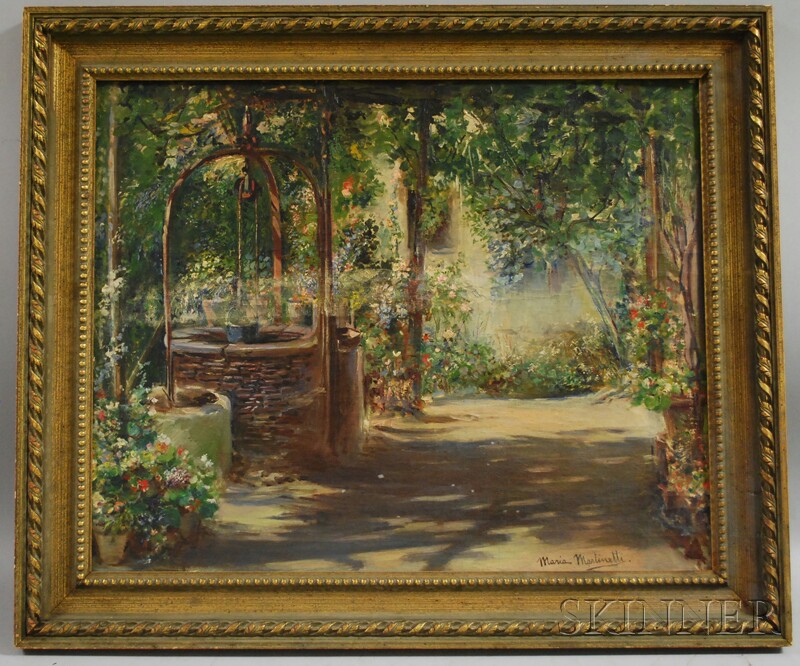 Appraisal: Maria Martinetti Italian American - Summer Italian Garden with Well