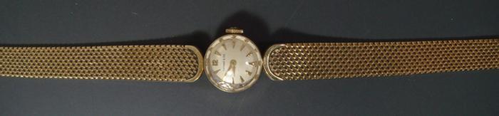 Appraisal: K YG ladies bracelet watch retailed by Tiffany and Co