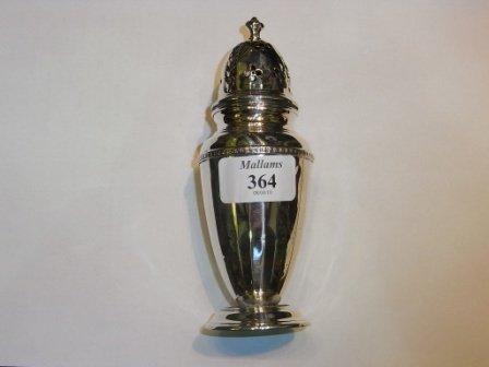 Appraisal: A SILVER SUGAR CASTER Birmingham high