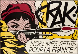 Appraisal: ROY LICHTENSTEIN AMERICAN - CRAK - color lithograph on paper