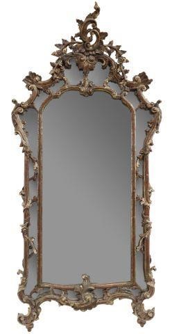 Appraisal: Louis XV style giltwood wall mirror early th c having