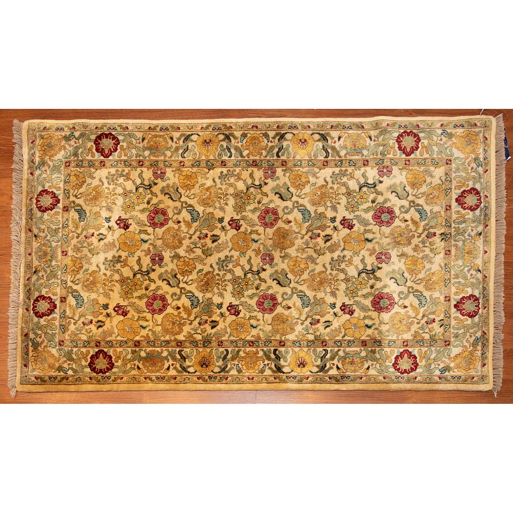 Appraisal: Indo Agra Rug India x Modern hand-knotted wool pile on