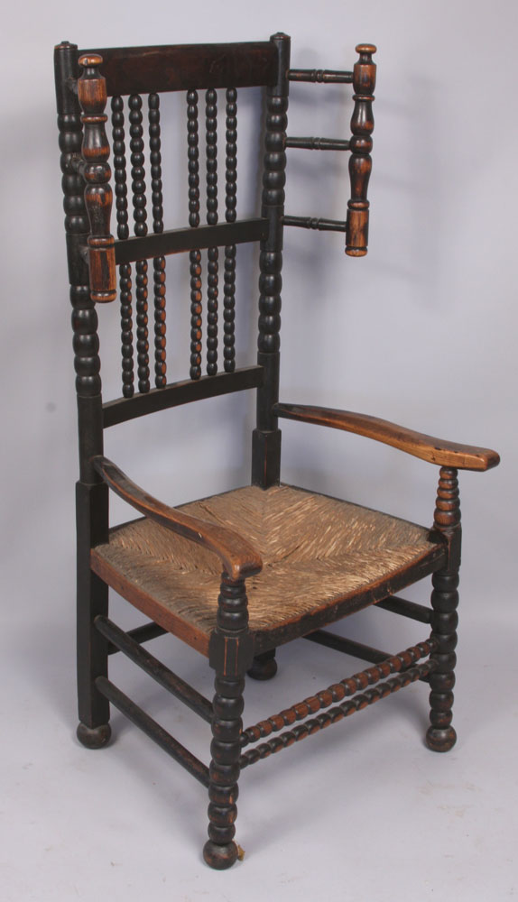 Appraisal: - Early English Turned Spindle Form Chair Early English turned