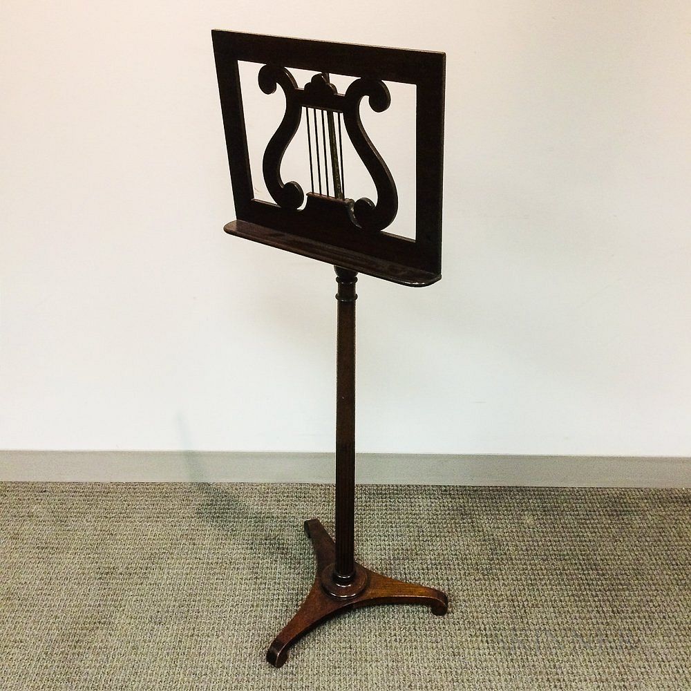 Appraisal: Palmer Manufacturing Co Classical-style Mahogany Music Stand Palmer Manufacturing Co