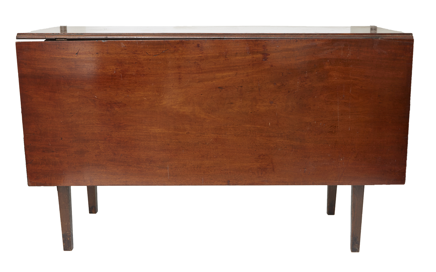 Appraisal: A GEORGIAN MAHOGANY DROPSIDE TABLE with a rectangular top upon