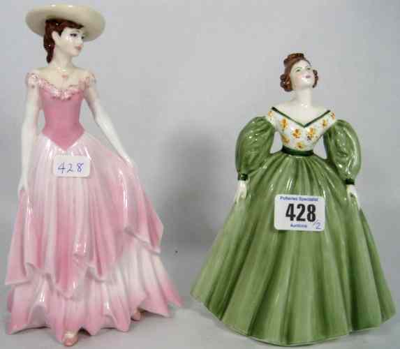 Appraisal: Coalport Figure Sweeet Harmony and Coalport Lady In Green Dress