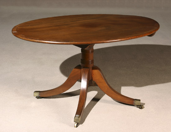 Appraisal: Regency Satinwood and Mahogany Crossbanded Mahogany Breakfast Table First Quarter