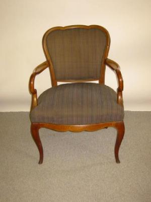 Appraisal: A SET OF SIX OAK FRAMED ARMCHAIRS German early th