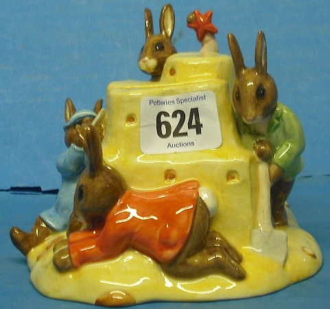 Appraisal: Royal Doulton Bunnykins Sandcastle Money Box DB Boxed woth Certificate