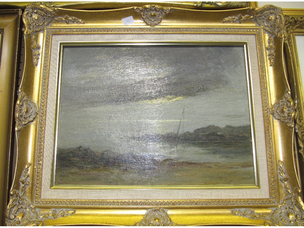 Appraisal: JENNY STEVENSON Oil on board coastal scene unsigned