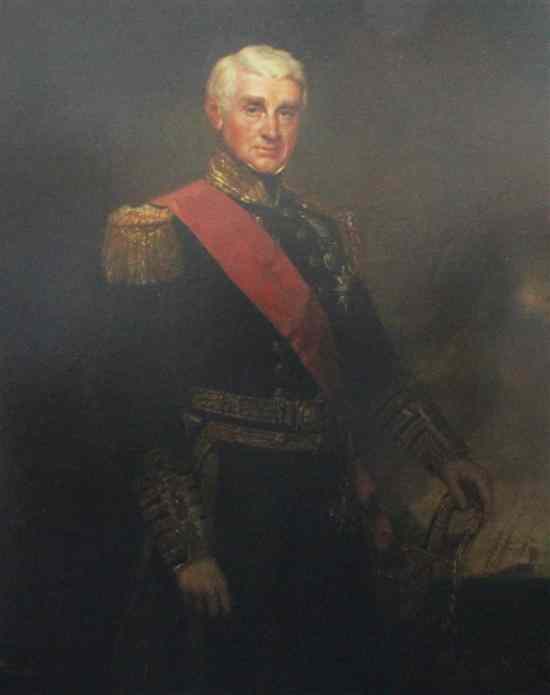 Appraisal: Richard Buckner - oil on canvas Portrait of Admiral of