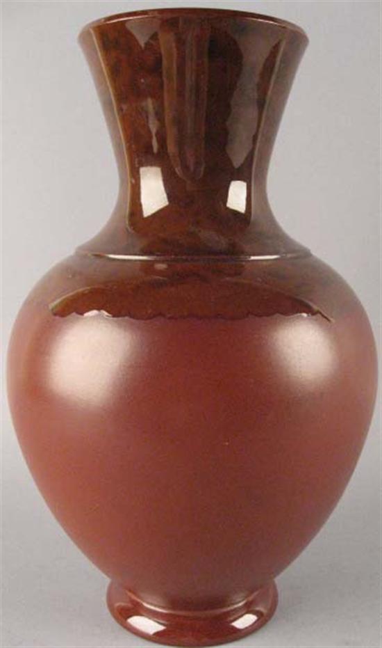 Appraisal: Wedgwood Crimson Vase with matte glaze on lower part and