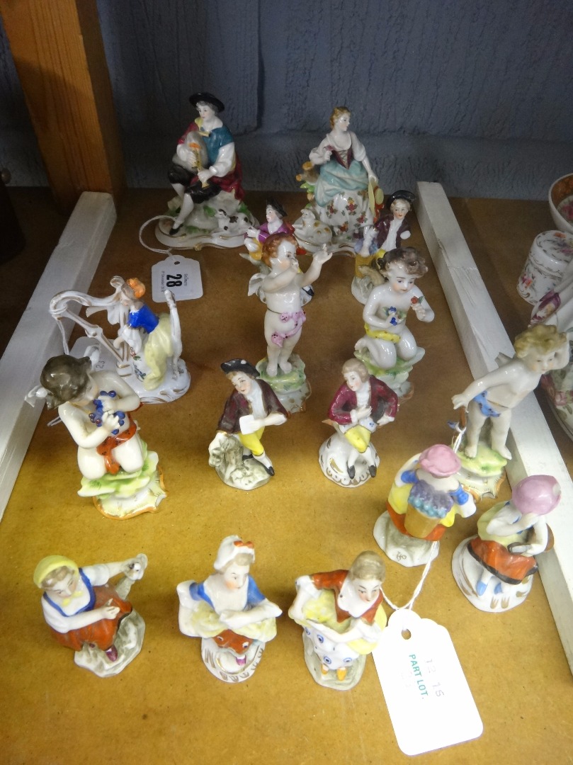 Appraisal: A collection of sixteen Samson and other porcelain figures including