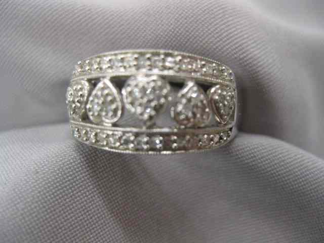 Appraisal: Diamond Ring fancy openwork band diamonds totaling carat in k