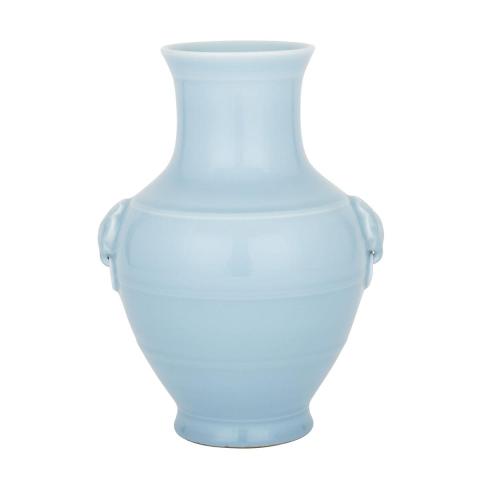 Appraisal: A Chinese Claire-de-Lune Archaistic Hu Vase Of archaistic hu-form the