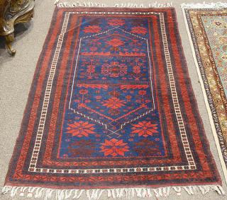 Appraisal: Afghan Belouch carpet Afghan Belouch carpet ' x '