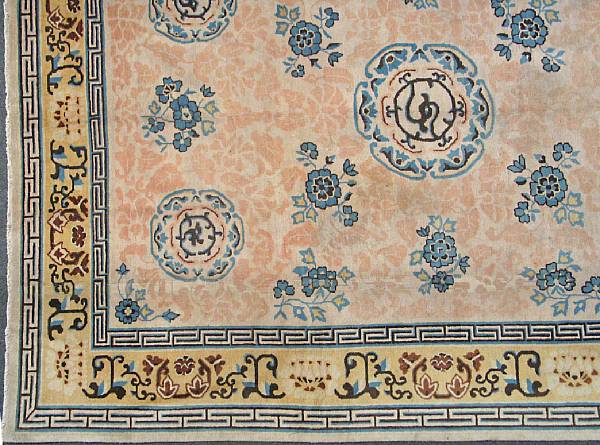 Appraisal: A Chinese carpet size approximately ft in x ft in