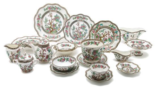 Appraisal: n Partial Service of English Porcelain Dinnerware Coalport comprising dinner