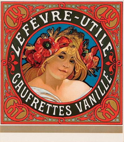 Appraisal: MUCHA Alphonse GAUFRETTES VANILLE lithograph in colours c condition A