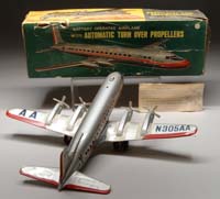 Appraisal: MARX AMERICAN AIRLINES PLANE W OB Large American Airlines DC