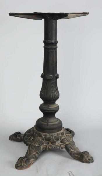 Appraisal: Black Cast Iron Slot Machine Stand Condition Excellent Size T