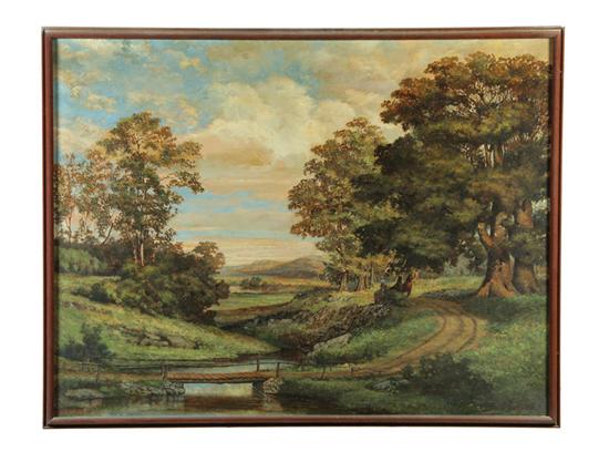 Appraisal: LANDSCAPE BY A J PERRY POSSIBLY ADELBERT J PERRY RHODE