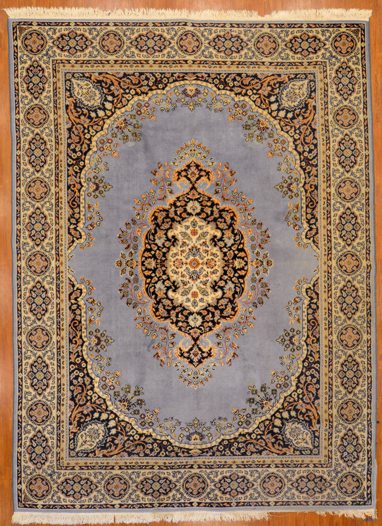 Appraisal: TABRIZ STYLE MACHINE MADE RUG X Modern machine made polypropylene