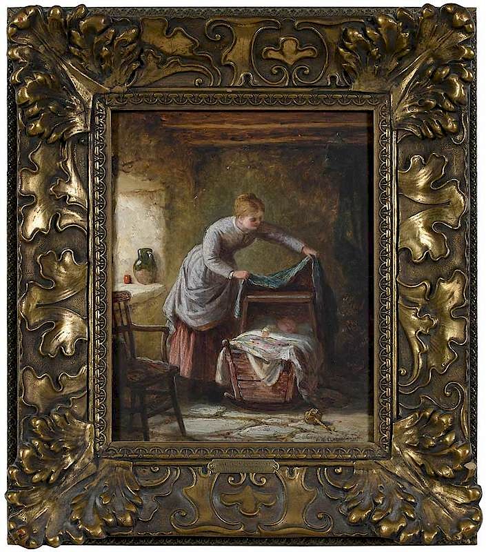 Appraisal: Charles Stuart British - The Young Mother signed indistinctly lower