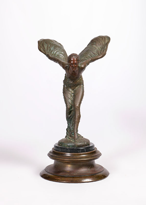 Appraisal: SYKES Charles American - ''Spirit of Ecstasy'' Patinated Bronze approx