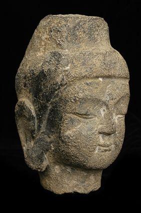 Appraisal: CHINESE BUDDHA HEAD in