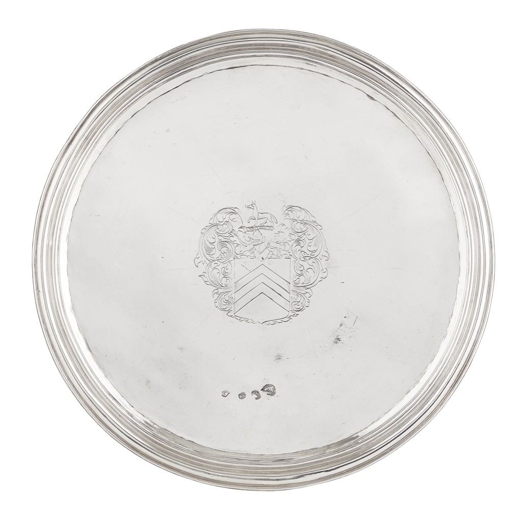 Appraisal: A fine Charles II tazza London of conventional form moulded