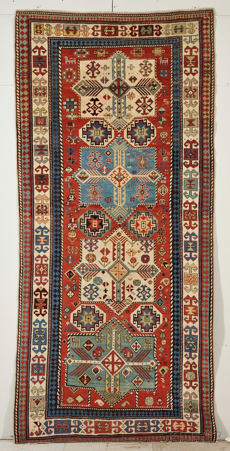 Appraisal: Akstafa Long Rug Southeast Caucasus late th century minor end