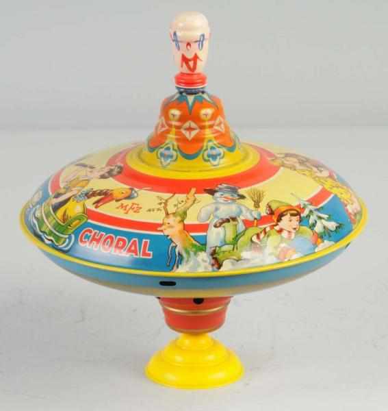 Appraisal: Tin Litho Top Toy Description German Circa Nice lithography of