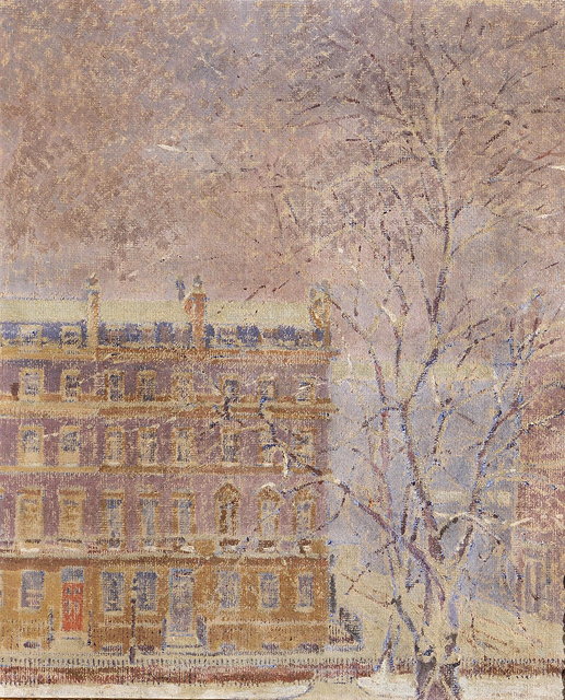 Appraisal: MRS JEAN DOUGLAS ANDERSON Exh - 'London Winter' oils on