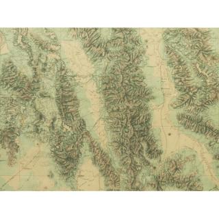 Appraisal: th c Survey Map of Eastern California Framed U S