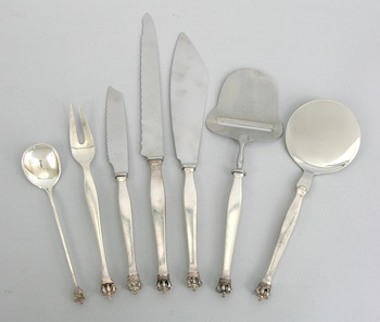 Appraisal: A Set of Danish Sterling Silver Serving Items by Dansk