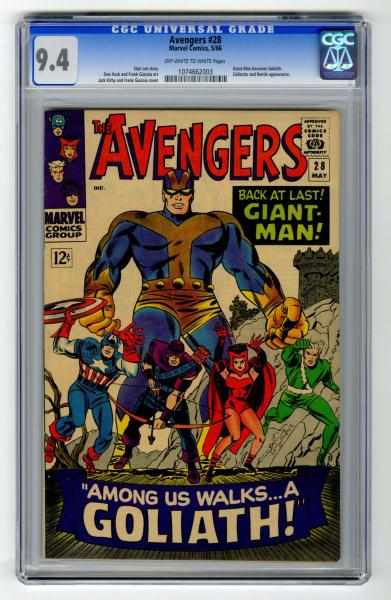 Appraisal: Avengers CGC Marvel Comics Click for full description