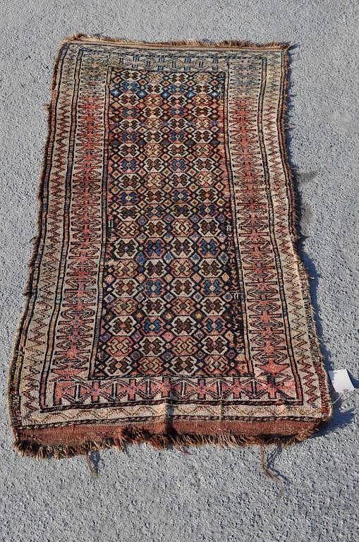 Appraisal: Caucasian Geometric Rug Caucasian rug geometric design th century '