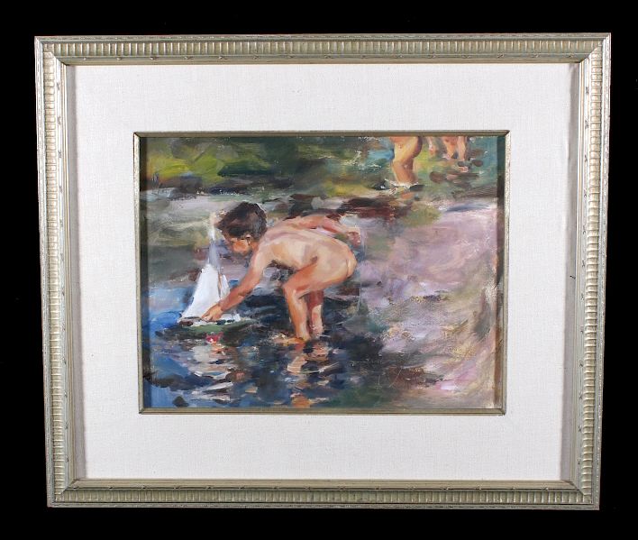 Appraisal: Terry Mimnaugh Signed Original Oil Painting For your bidding pleasure