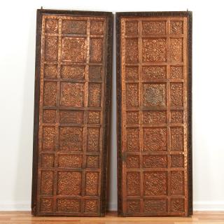 Appraisal: Pair antique Persian doors shutters Pair antique Persian doors shutters