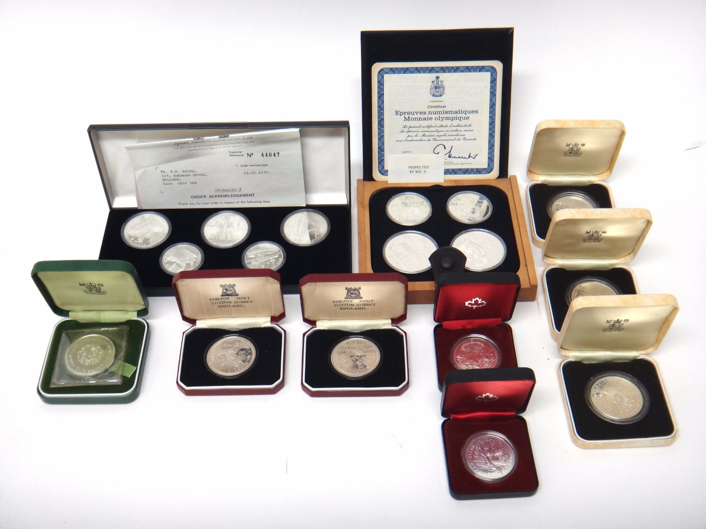 Appraisal: A Canadian silver proof four coin set commemorating The Montreal