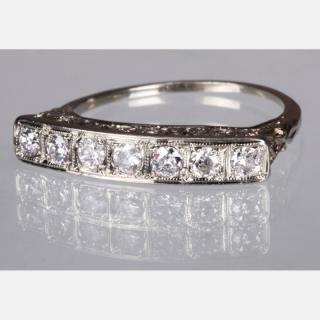 Appraisal: A Platinum and Diamond Ring A Platinum and Diamond Ring